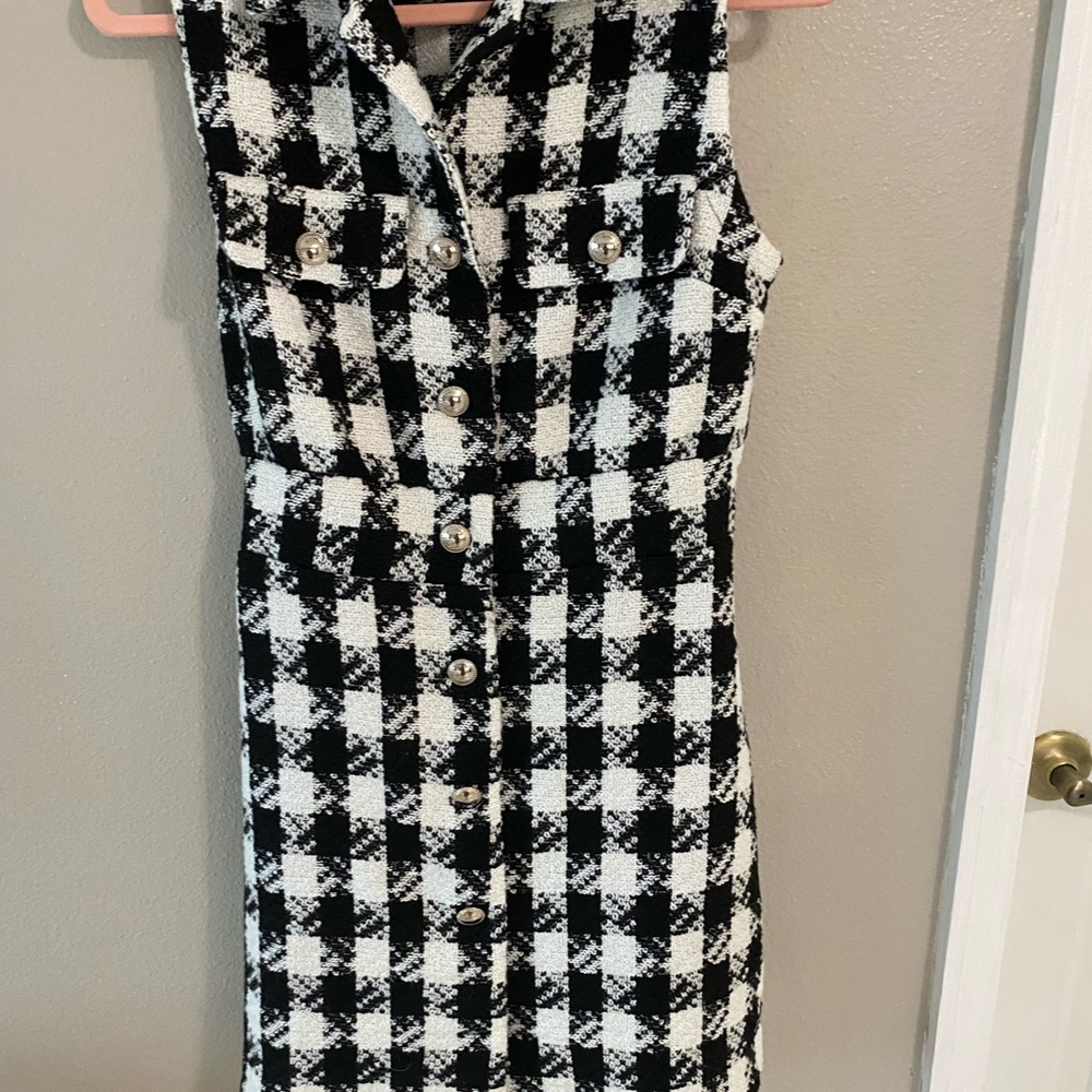 Venus tweed, mini tooth hound Dress